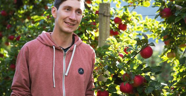 Apple farmer Simon Ruatti from Naturns
