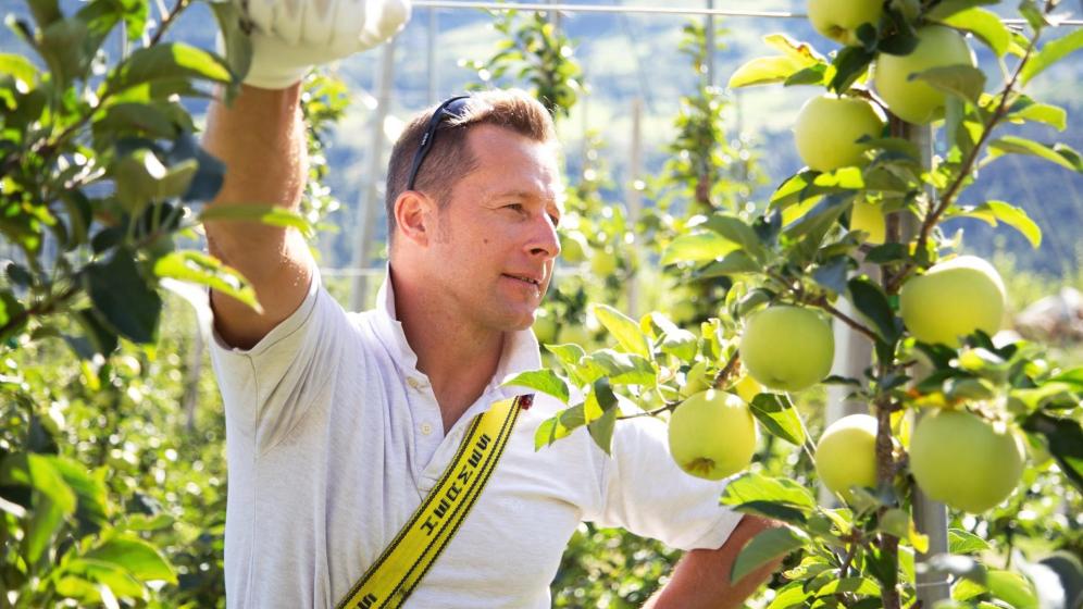 Apple farmer Josef Altstätter from Schlanders