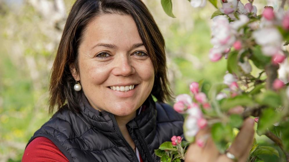 Apple farmer Maria Tappeiner from Kastelbell