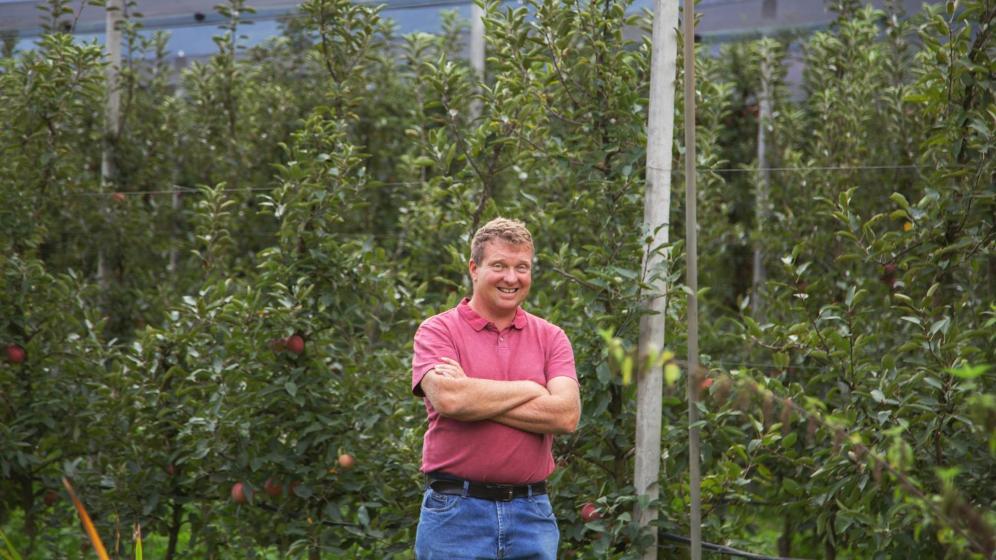 Apple farmer Thomas Hafner