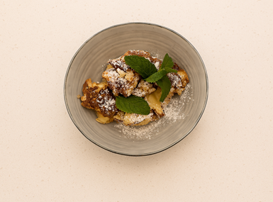 Buckwheat Kaiserschmarrn with Südtiroler Apfel PGI