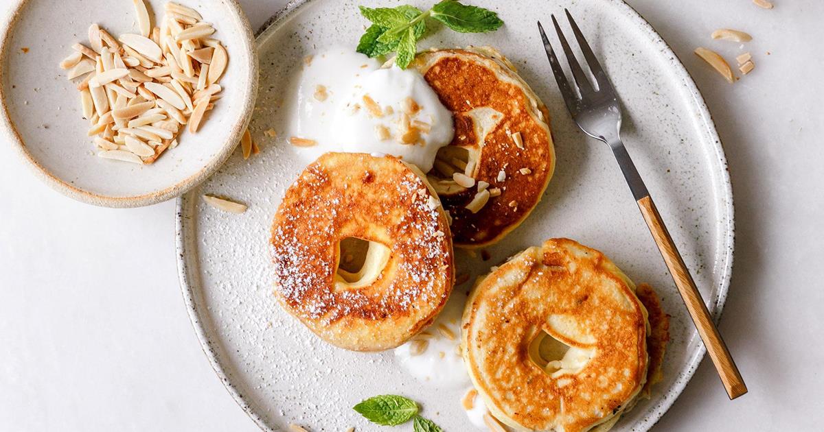 Baked apple rings